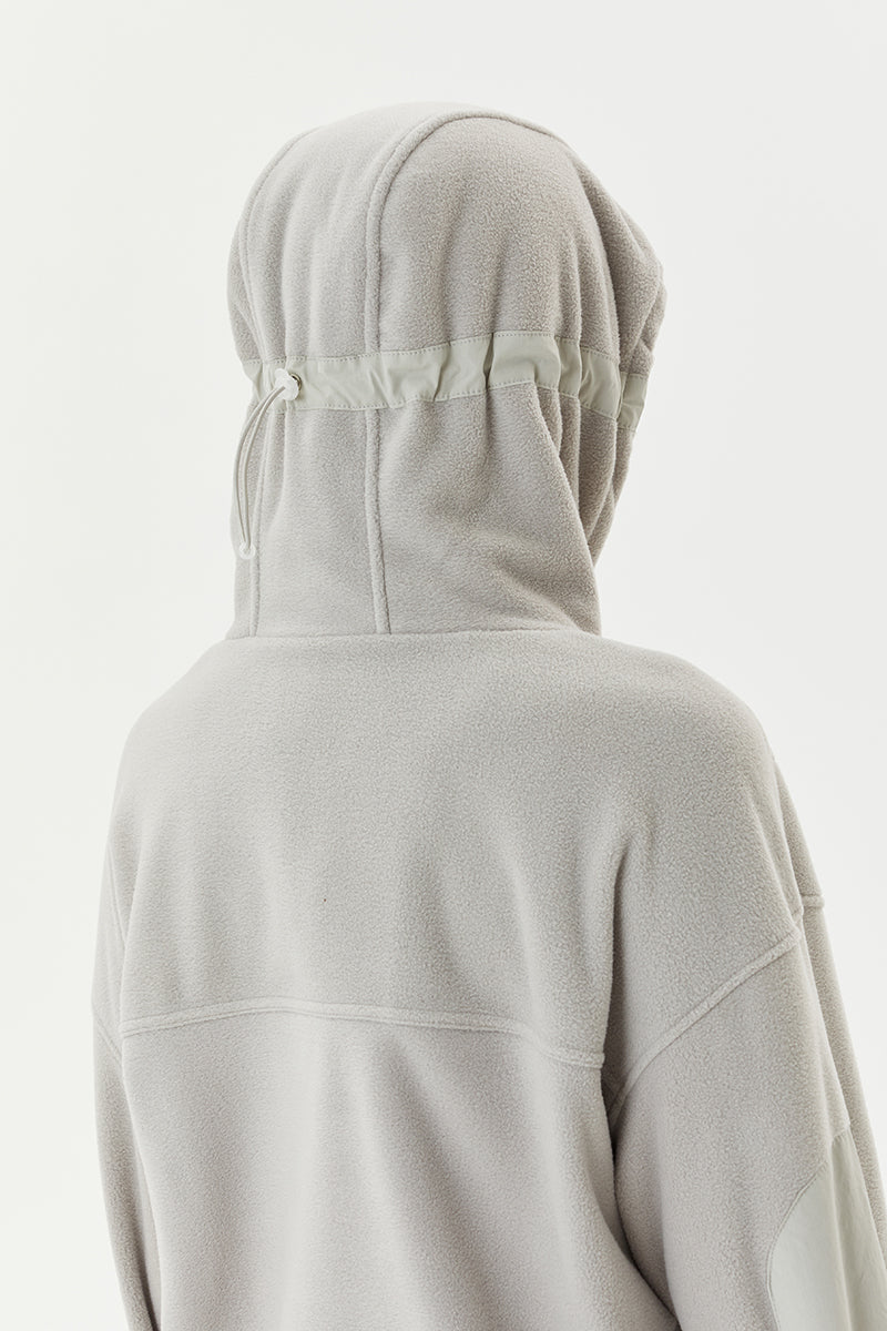 ドローコードフリースフーディー/Draw cord fleece hoodie [beige]