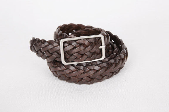 No.8925 simple leather twisted BELT (3color) (6582745694326)