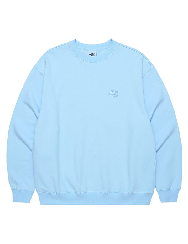 セラーロゴ刺繡スウェットシャツ/SELLER LOGO EMB SWEATSHIRT BLUE(CV2CFUM460A)