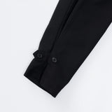 ヘムボタンクロップジャケット / Hem Button Crop Jacket (Black)