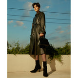 Glam Leather Long Coat_Black (4612296179830)