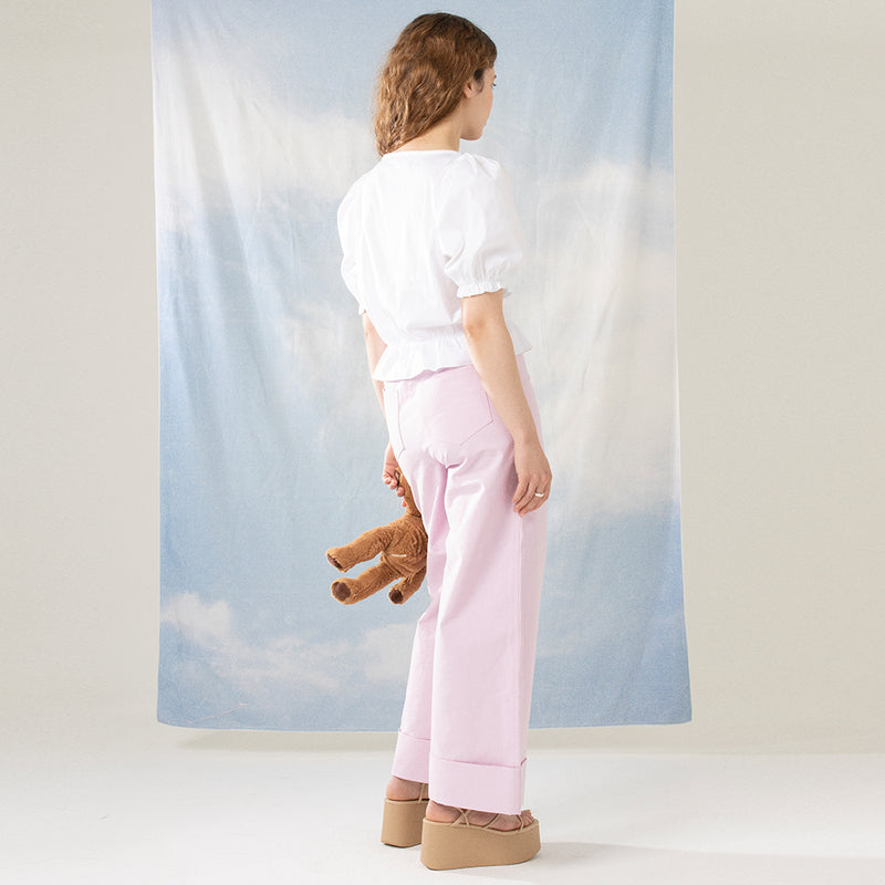 TURN UP WIDE PANTS_PINK (6570943381622)