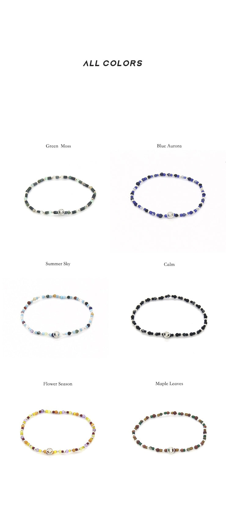 [CCNMADE] Always Gemstone Urethane Bracelet (6color)