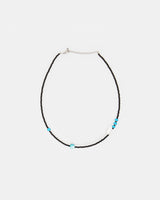 ブルージェムミックスビーズネックレス / Blue gem mix beads necklace