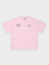 OVERSIZE FIT GHOST TEE - PINK / S24STS08-PINK