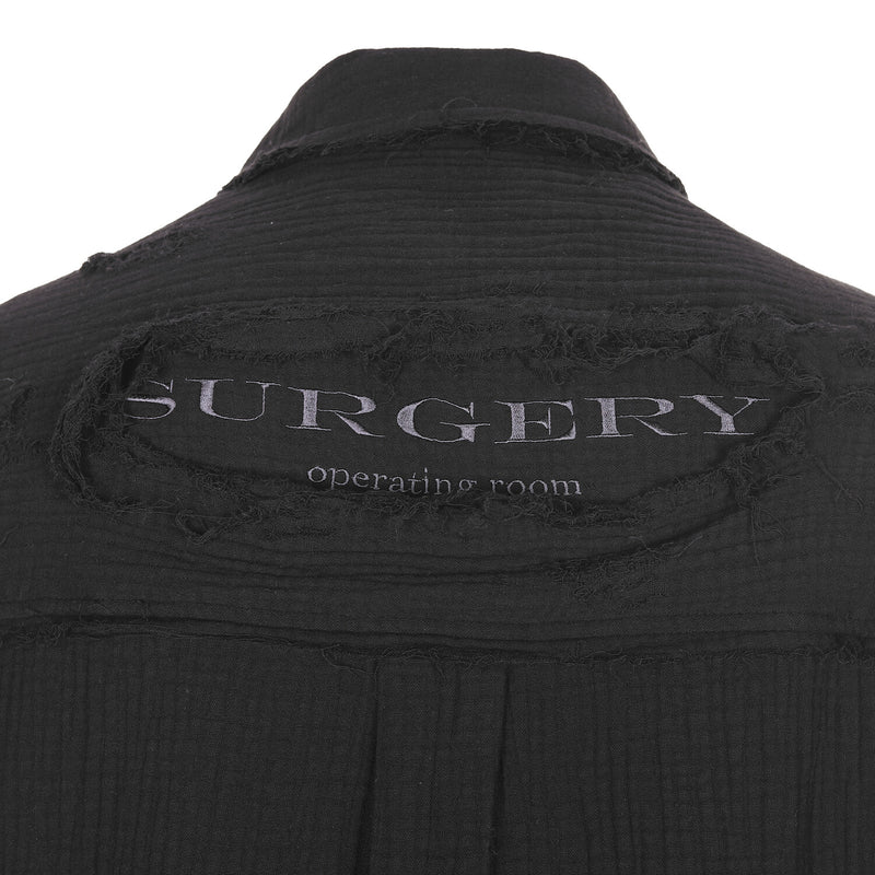 surgery destroyed gauze shirts 'black'