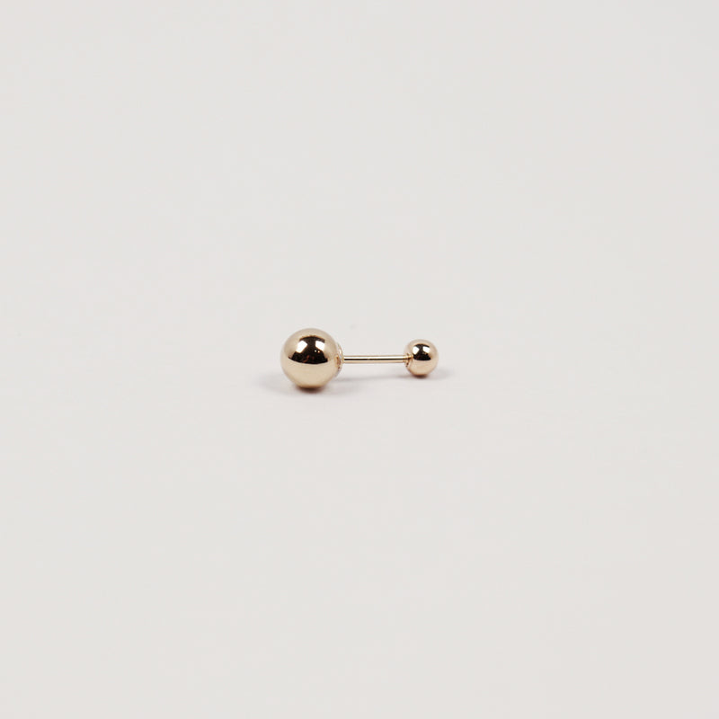 [シングルピアス] 14K ゴールドボールピアス/[single piercing] 14K GOLD BALL PIERCING (5mm)