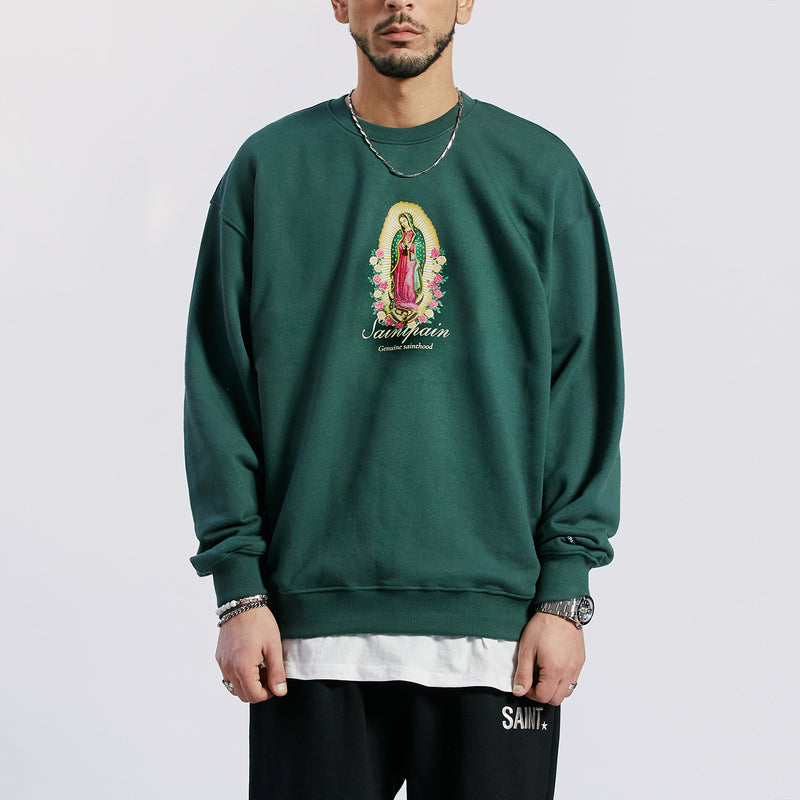 SPメアリークルーネック / SP MARY CREW NECK-FOREST GREEN