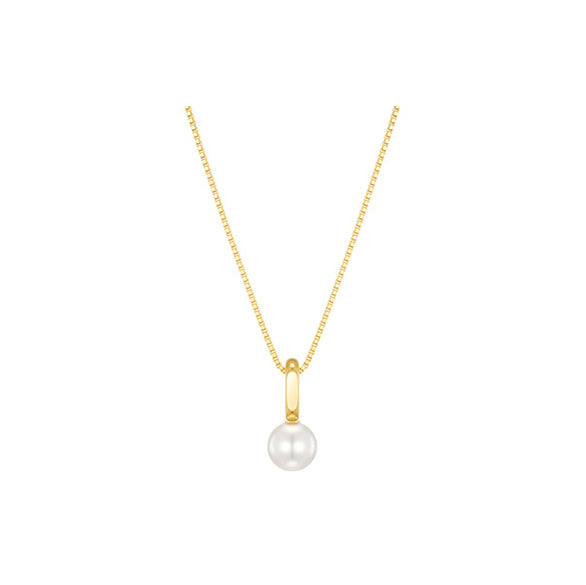 キュートリングパールネックレス/cute ring pearl necklace