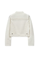 rc tweed jacket (white)