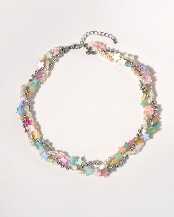 DAILY ROUTINE PINK SPRINKLES NECKLACE (SINGLE)