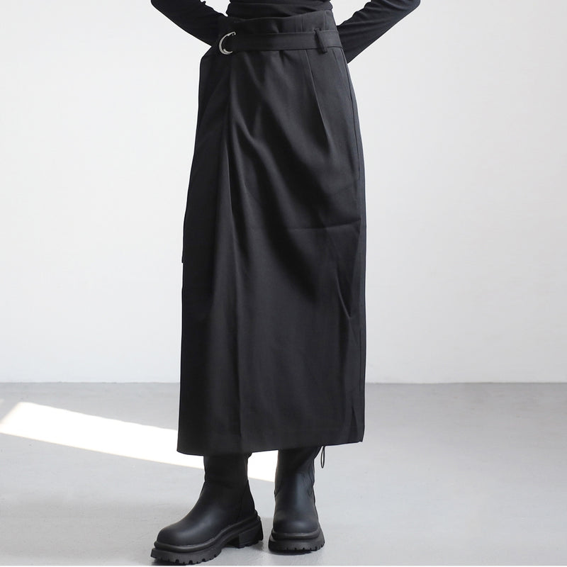 オーパンラップベルトロングスカート / Opan wrap belt long skirt
