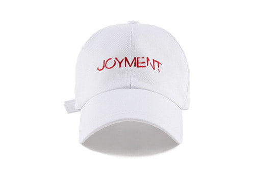 JOYMENT-BALL CAP COTTON FONT-09 (WT-RD) (4613262213238)