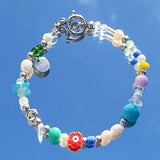 マルチビーズブレスレット02/multi beads bracelet 02