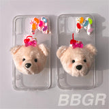 ピンククリームベアセット / Pink cream bear set (case+tok)