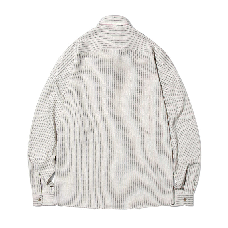 マイルドストリップパッチシャツ/Mild Stripe Patch Shirt S76