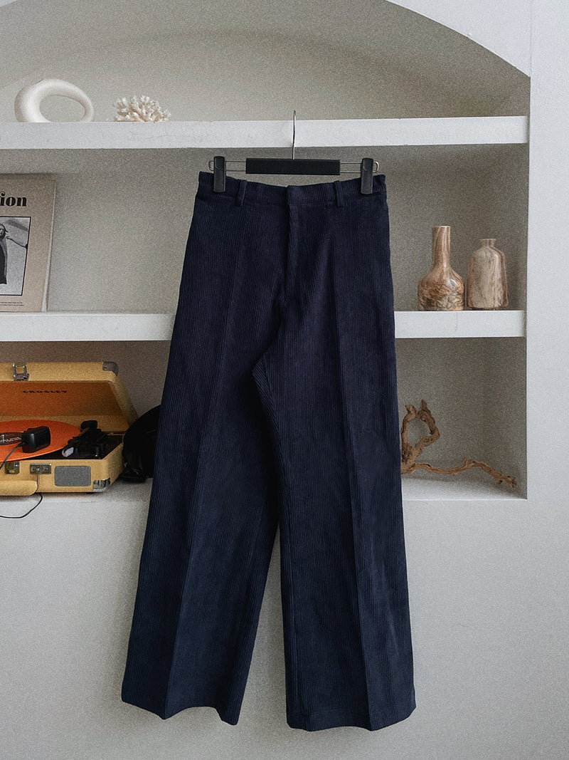 Garments Crop Bootcut Corduroy Pants (3color) (6632606138486)