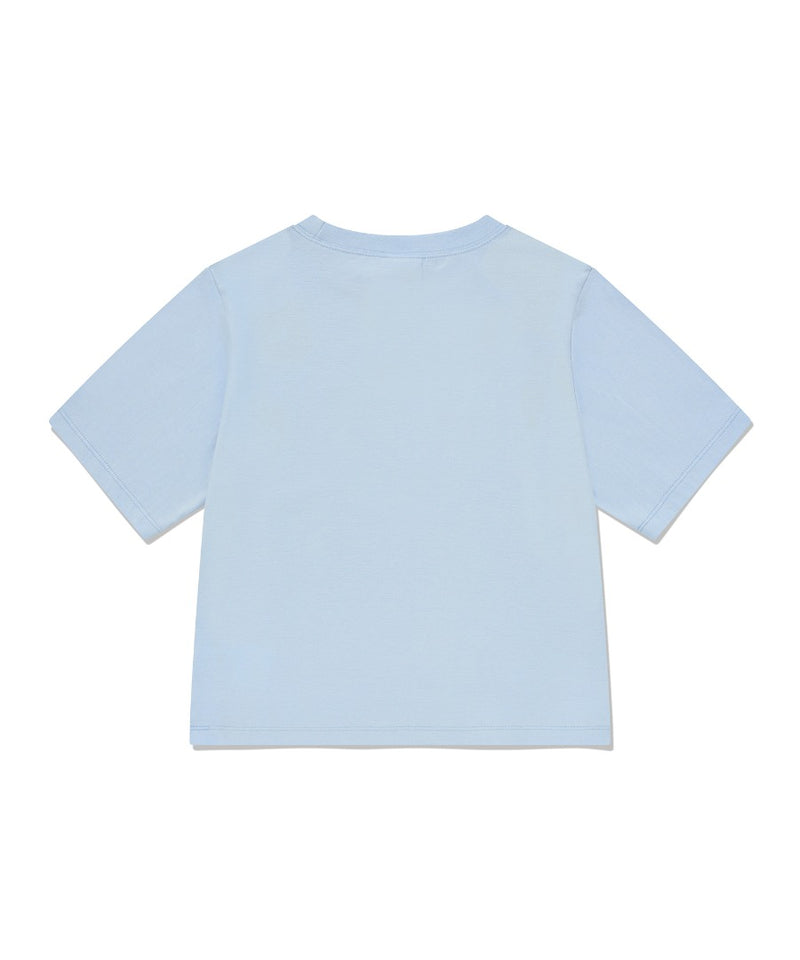 Chuck Greedy Cat Regular Fit T-Shirt, Sky Blue