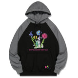 Motion Flower leglan hoodie