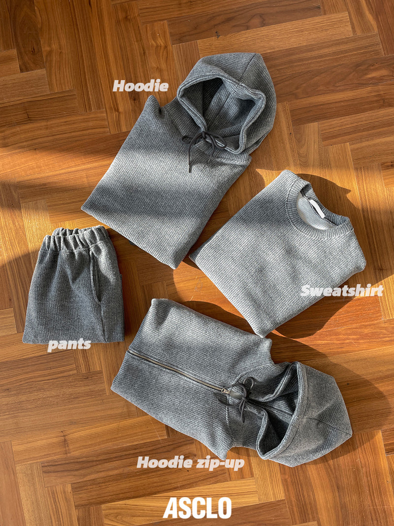 ウールクロスフードTシャツ/ASCLO Wool Cross Hood T Shirt (2color)
