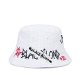 ボーダーグラフィティーロゴバケットハット/BBD Border Graffiti Logo Bucket Hat Custom Ver. (White)