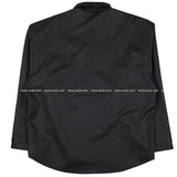 メガフィットレザーシャツ / ASCLO Megafit Leather Shirt (Black)