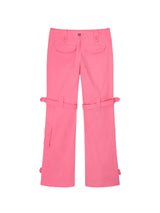 ローライズベルトパンツ / 0 8 low-rise belted pants - PINK