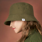 ヘリンボーンラベル バケットハット / Herringbone label bucket hat