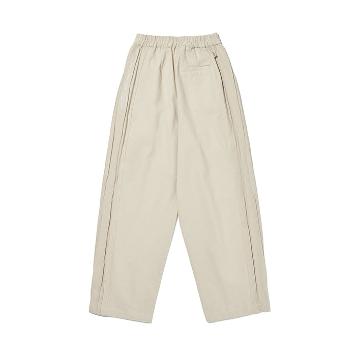 Side wrinkle pants [beige] (6609537826934)