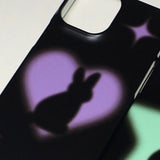 ウィッティトゥインクルバニーアイフォンケース / witty twinkle bunny phone case (purple heart)