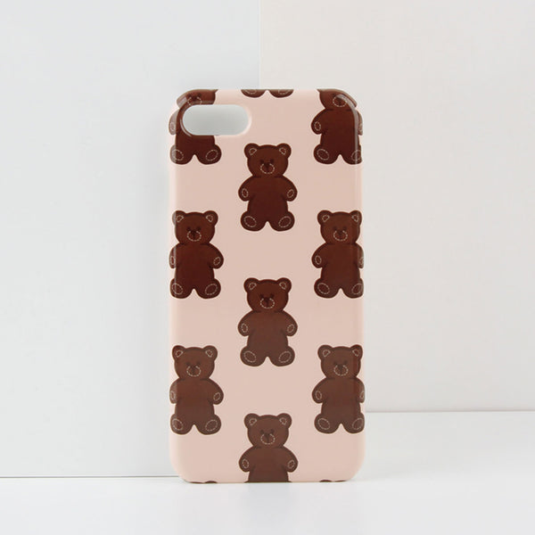 Tedy bear glossy phone case (6535225835638)