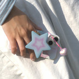 ブラッシュスタースマホグリップ / blush star tok (pink+skyblue)