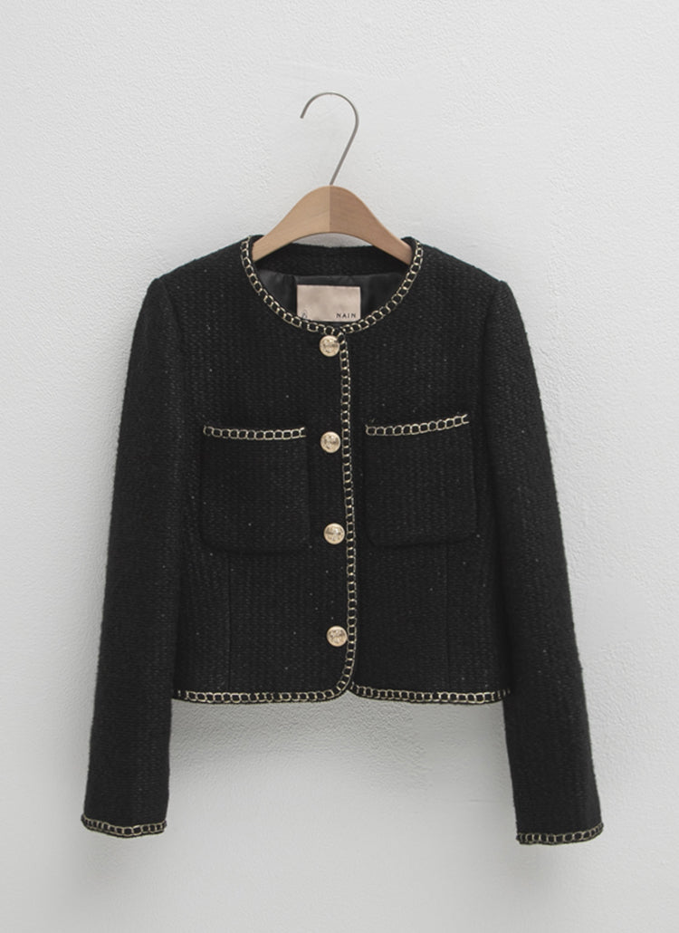 ハッシュラインウールツイードジャケット / (JK-2744) Hashline Wool Tweed Jacket