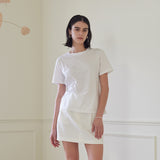 ベーシックハーフスリーブTシャツ/BASIC HALF SLEEVE T-SHIRT (WHITE)