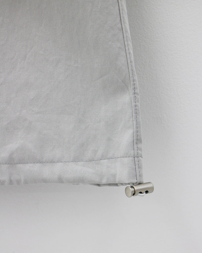 ローライズポケットストリンググレートラウザーズ / low-rise pocket-string gray trousers