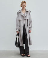 OVERSIZED DOUBLE TRENCH COAT_CHARCOAL