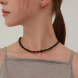 oval onyx necklace (spare chain)