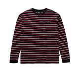 Multi stripe long sleeve T - Red/black/white (4622115078262)