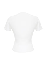 90sフォーカスクロップスパンスリーブTシャツ/90s foucus crop span sleeve t-shirts (white)