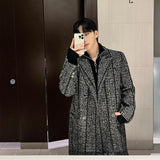 ツイードウールダブルロングコート / (Premium) Tweed Wool Double Long Coat