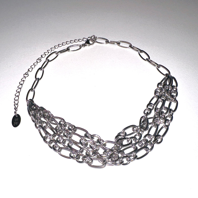 ワイドチェーンレイヤードネックレス/wide chain layeard necklace