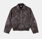 ウェスタンビーガンレザージャケット/Western 2-way vegan leather jacket