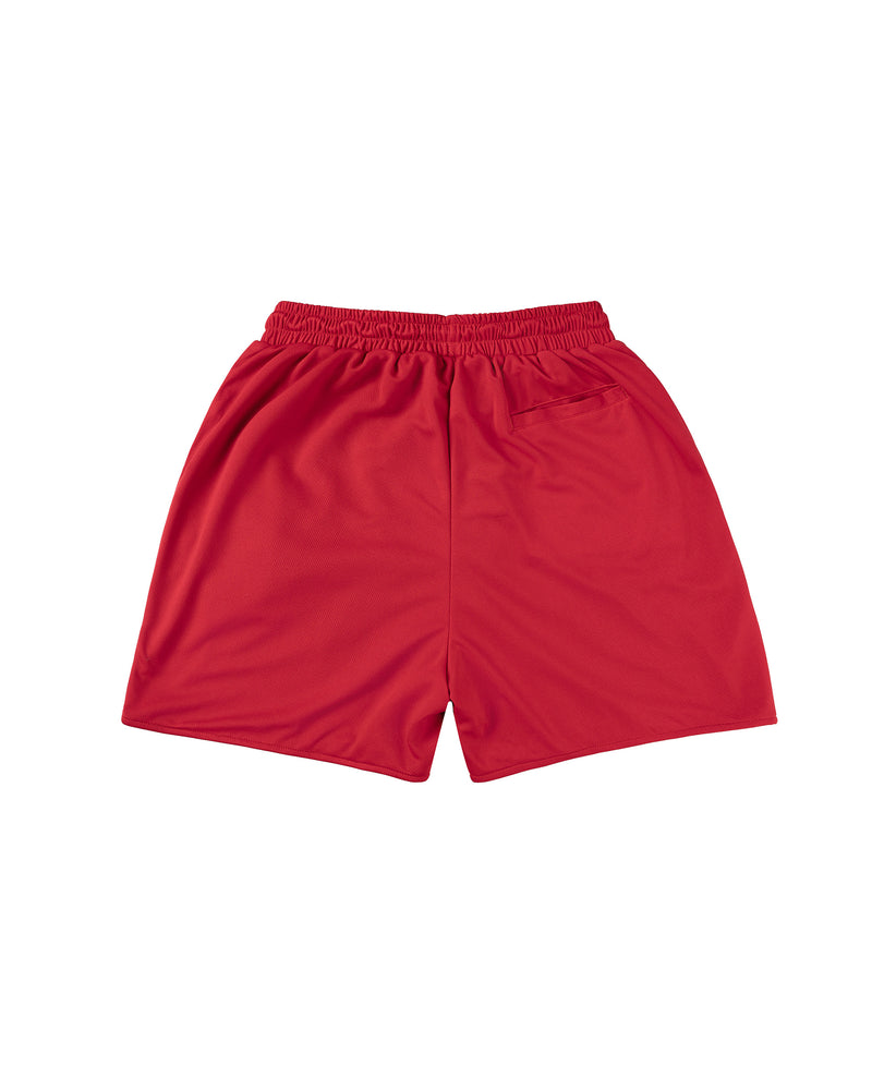Logo Mesh Shorts - Red