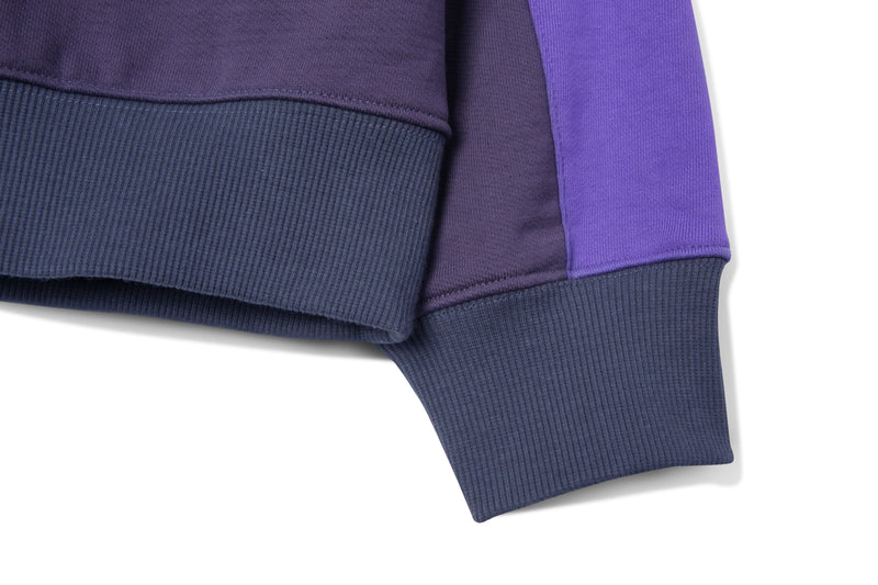 ノベルティエルボーカットスウェットシャツT61/Novelty Elbow-Cut Sweatshirt T61 Purple