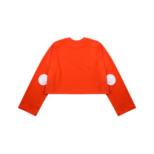 [UNISEX] Oversized Heat Technical Pullover (Orange) (6656120291446)