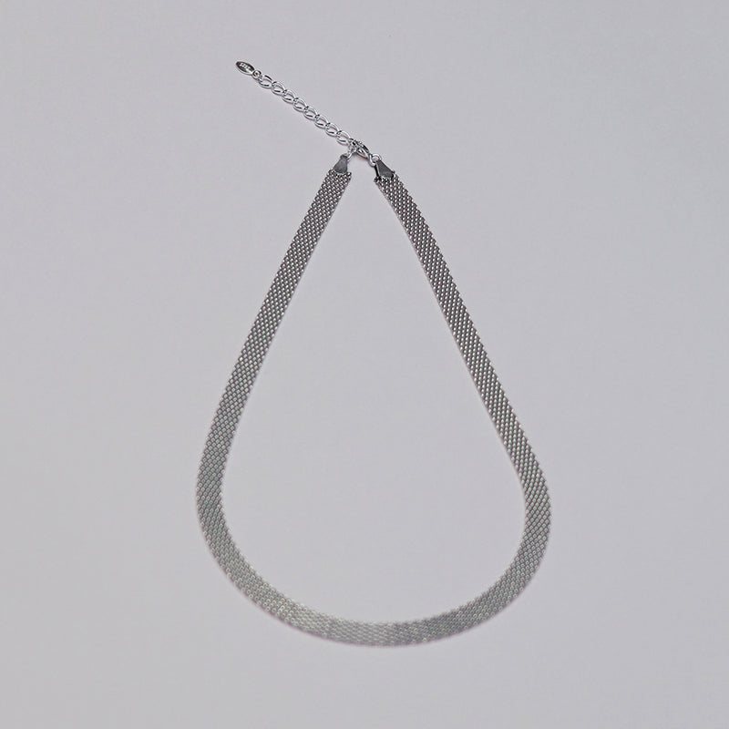 シルバーファブーネックレス / silver fabou necklace (vermeil)