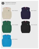 パラグラフパッチベスト / paragraph global rubber patch vest 5color (6544912842870)