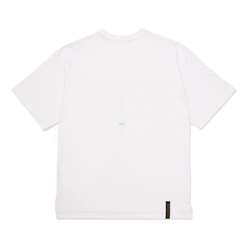 Mad Oversized Short Sleeves T-Shirts Black / White melange / white