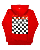 Checkboard hoodie - red (4622103052406)