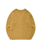 Waffle-knit Cardigan/Mustard (4622826111094)